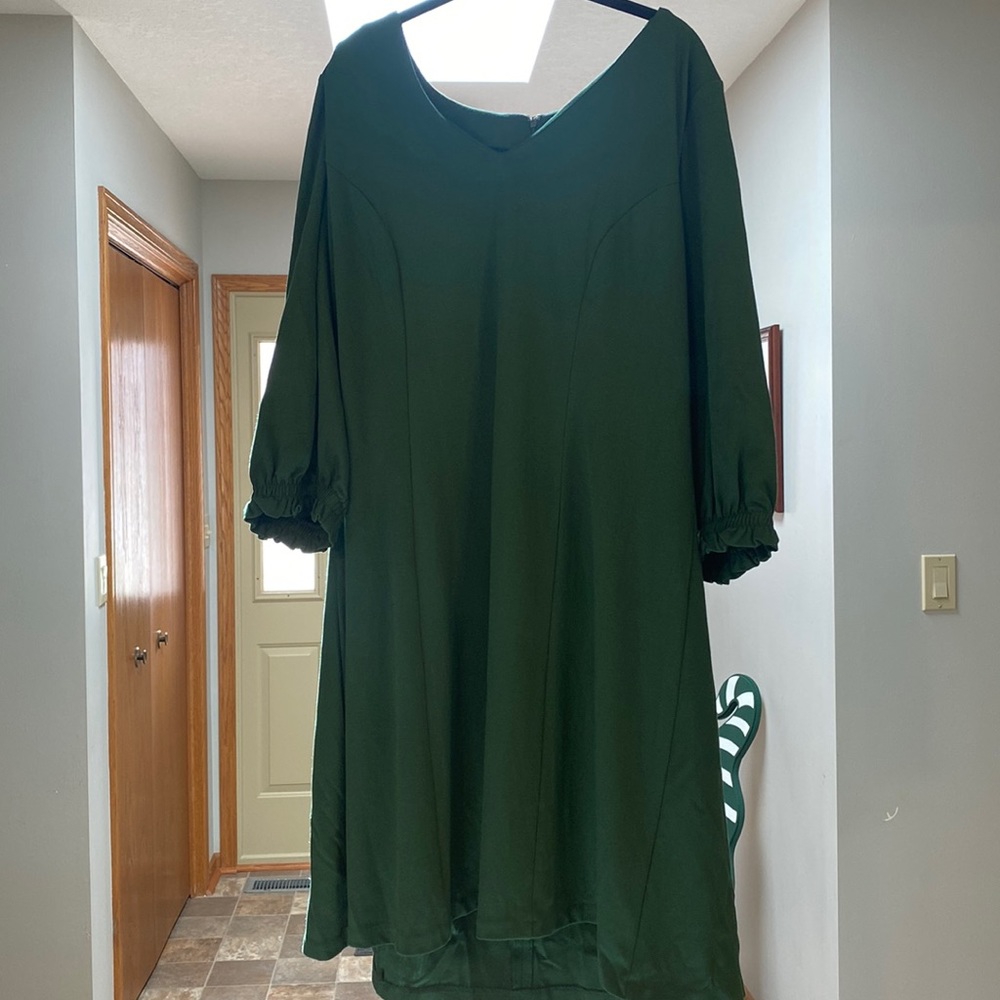 Green Eloquii dress
